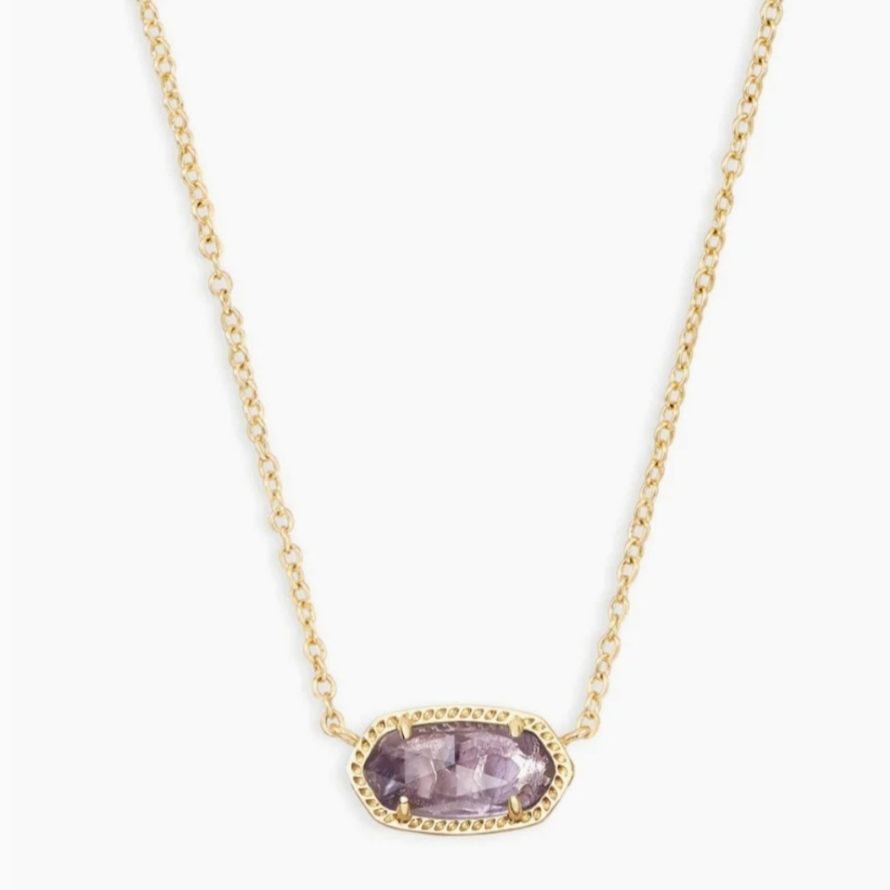 NWT Kendra Scott purple amethyst necklace!